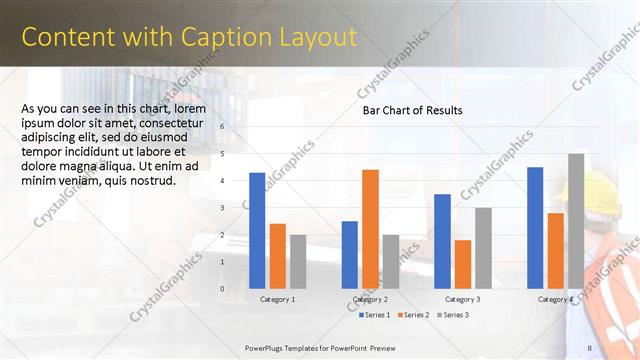 Content with Caption presentation slide layout