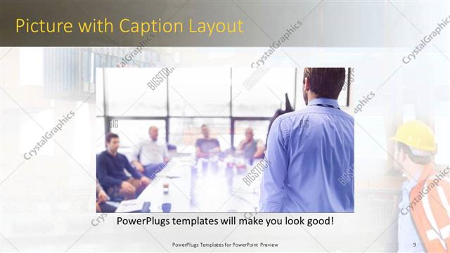 Picture with Caption presentation slide layout