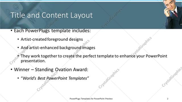 Title and Content presentation slide layout