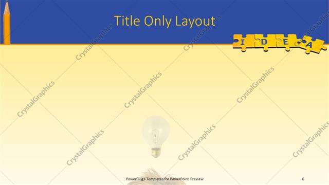 Title Only presentation slide layout