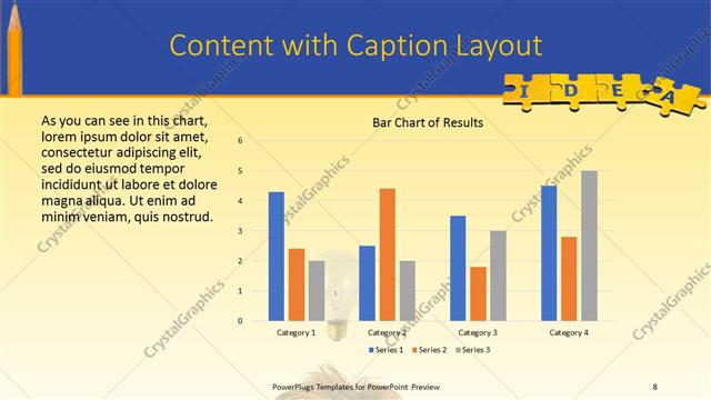 Content with Caption presentation slide layout