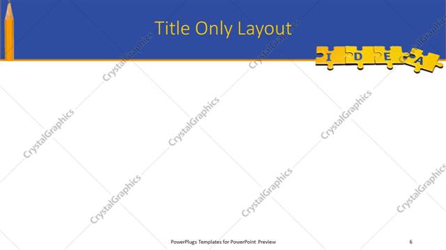 Title Only presentation slide layout