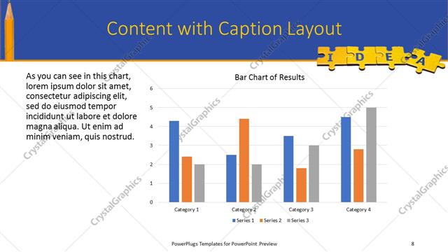 Content with Caption presentation slide layout