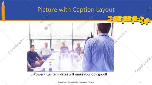 Picture with Caption presentation slide layout