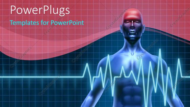  Presentation with pulse - Man with headache and heartbeat pulse shown