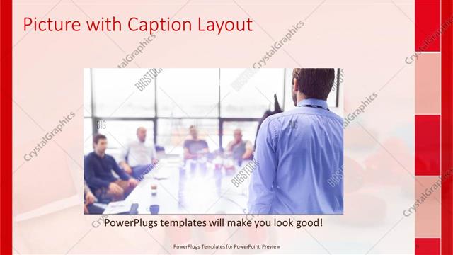 Picture with Caption presentation slide layout