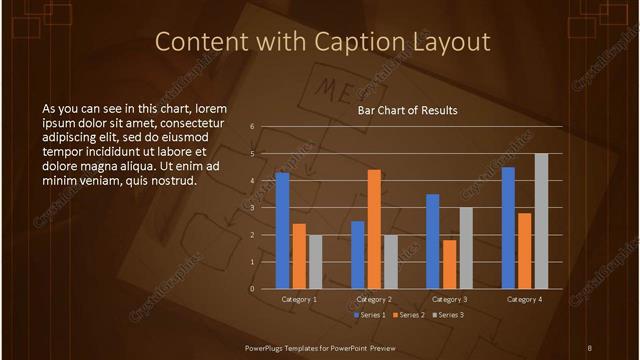 Content with Caption presentation slide layout