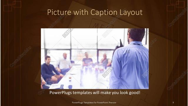 Picture with Caption presentation slide layout
