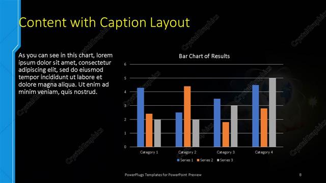 Content with Caption presentation slide layout