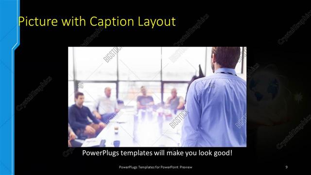 Picture with Caption presentation slide layout