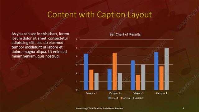 Content with Caption presentation slide layout