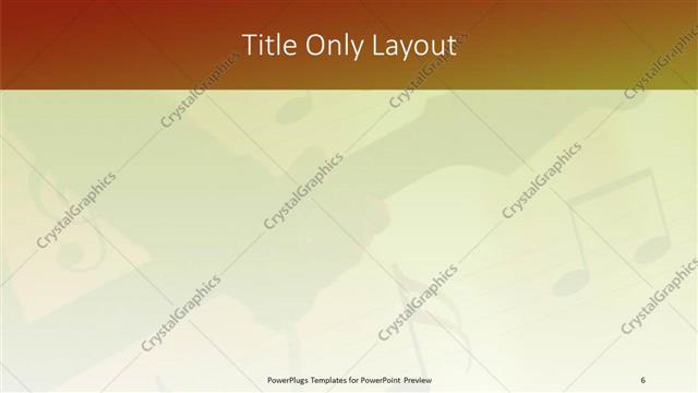 Title Only presentation slide layout