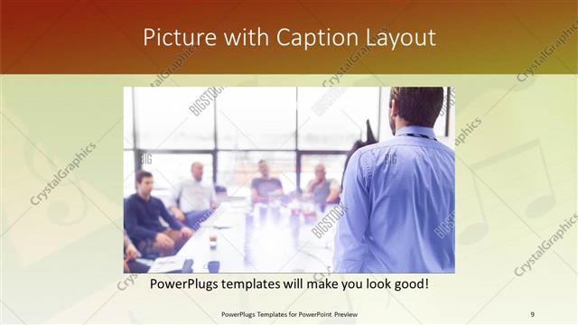 Picture with Caption presentation slide layout