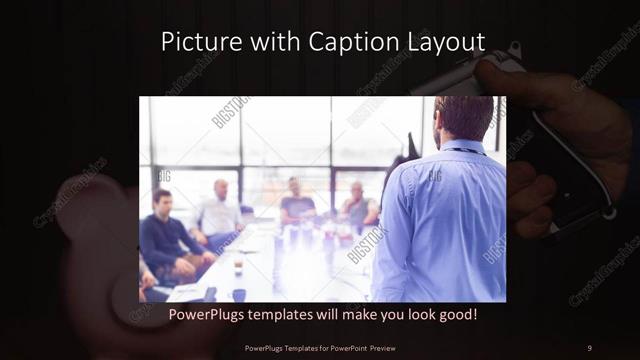 Picture with Caption presentation slide layout