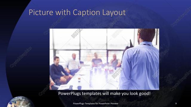 Picture with Caption presentation slide layout