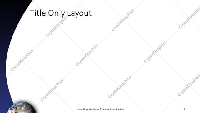 Title Only presentation slide layout