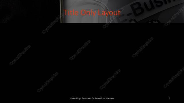 Title Only presentation slide layout