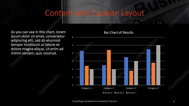 Content with Caption presentation slide layout