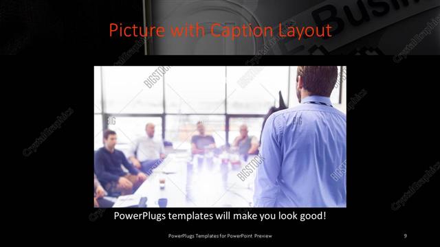 Picture with Caption presentation slide layout