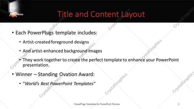 Title and Content presentation slide layout