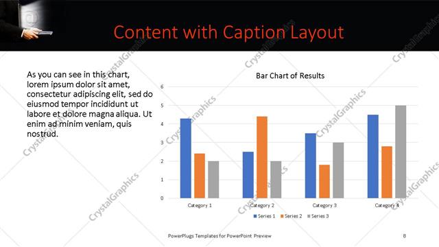 Content with Caption presentation slide layout