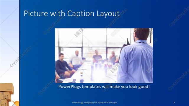 Picture with Caption presentation slide layout