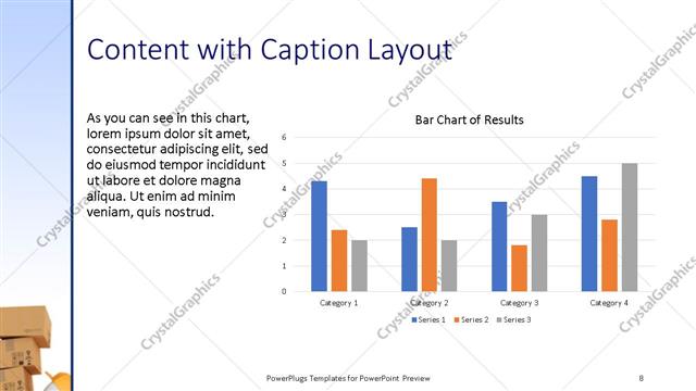 Content with Caption presentation slide layout