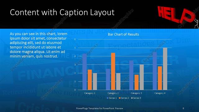 Content with Caption presentation slide layout