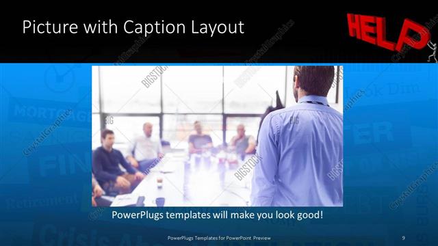 Picture with Caption presentation slide layout