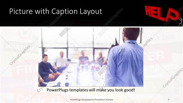 Picture with Caption presentation slide layout