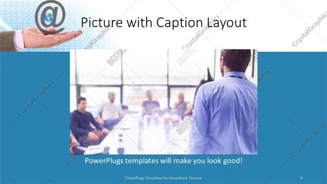 Picture with Caption presentation slide layout