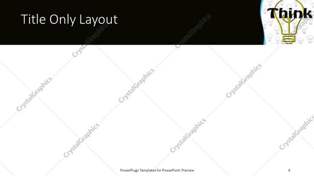 Title Only presentation slide layout