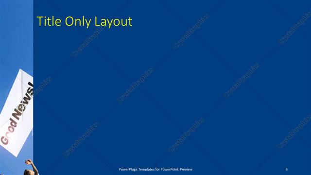 Title Only presentation slide layout