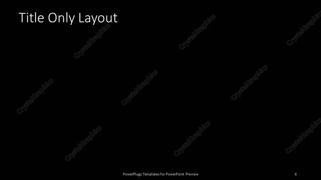 Title Only presentation slide layout