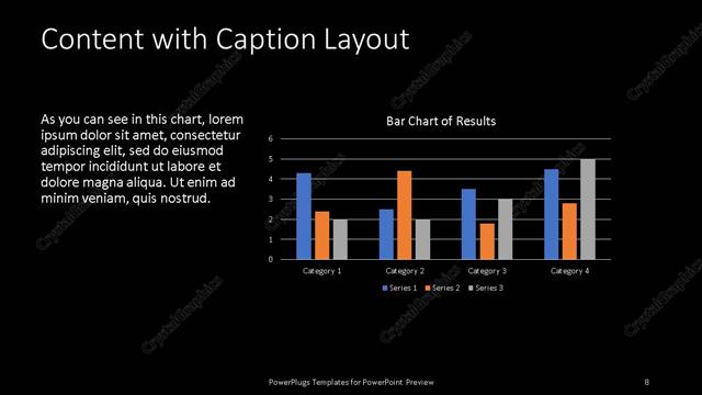 Content with Caption presentation slide layout