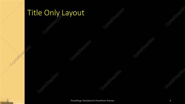 Title Only presentation slide layout