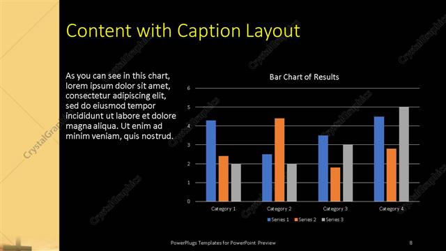 Content with Caption presentation slide layout
