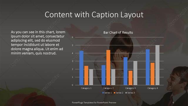 Content with Caption presentation slide layout