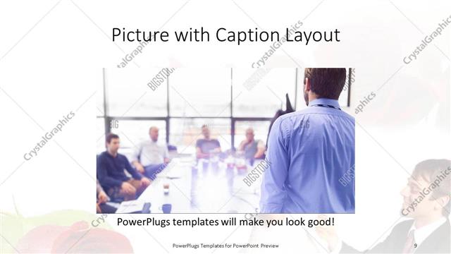 Picture with Caption presentation slide layout
