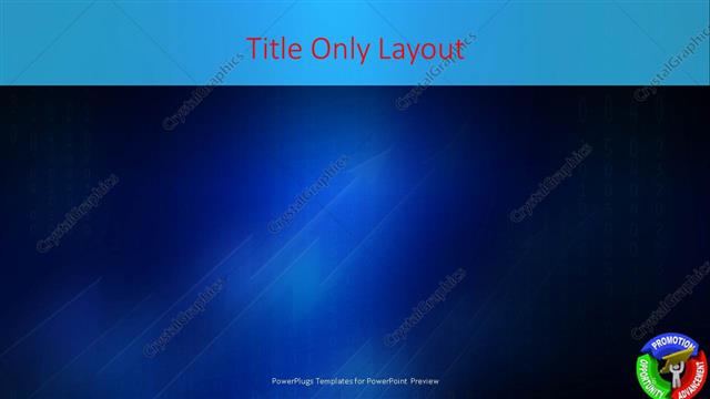 Title Only presentation slide layout