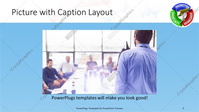 Picture with Caption presentation slide layout