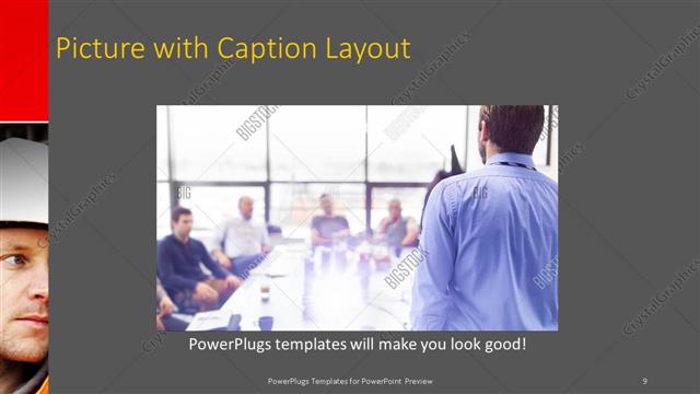 Picture with Caption presentation slide layout