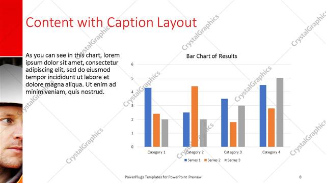 Content with Caption presentation slide layout