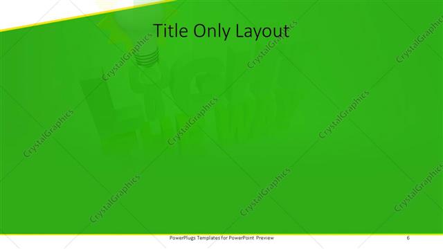 Title Only presentation slide layout