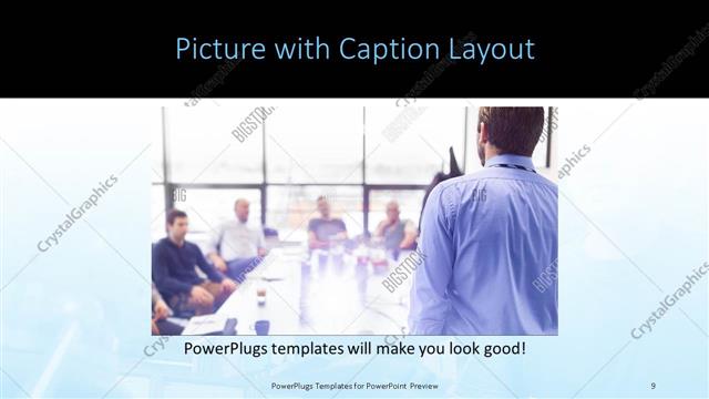 Picture with Caption presentation slide layout