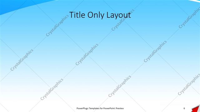 Title Only presentation slide layout