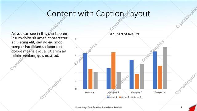 Content with Caption presentation slide layout