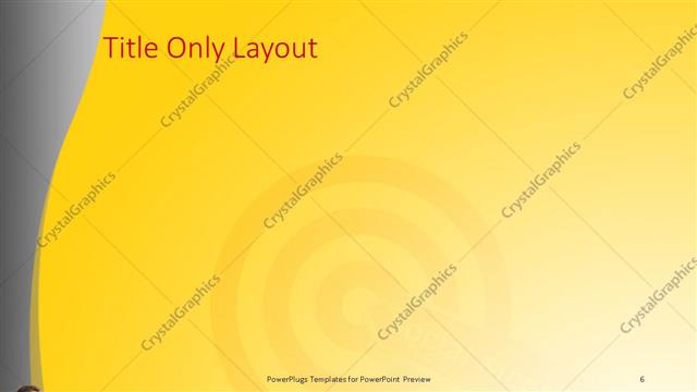 Title Only presentation slide layout