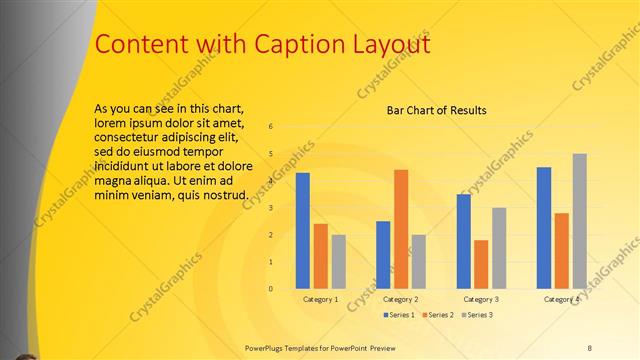 Content with Caption presentation slide layout