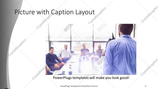 Picture with Caption presentation slide layout